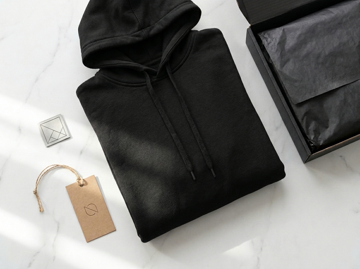 clothing brand labelling and packaging